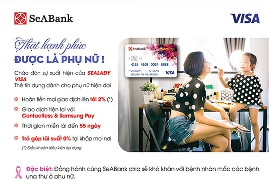SeABank ra mắt thẻ SeALady Cashback Visa
