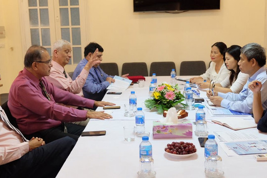 Hiệp hội Ngân hàng Việt Nam tiếp và làm việc với Phòng Thương mại và Công nghiệp Ấn Độ