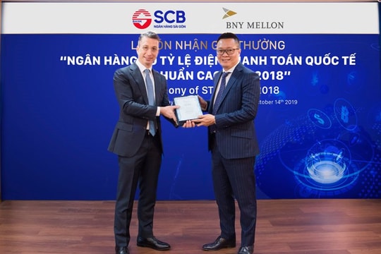 SCB nhận Giải thưởng thanh toán quốc tế của BNY Mellon