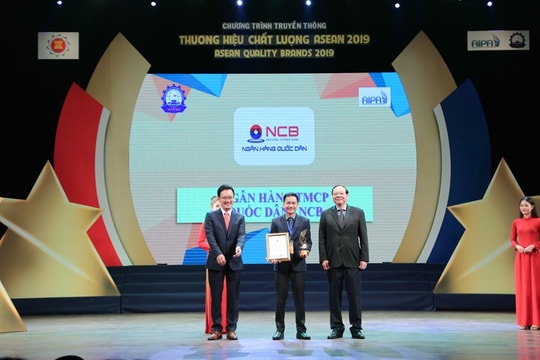 NCB lọt Top 10 Thương hiệu Vàng ASEAN 2019