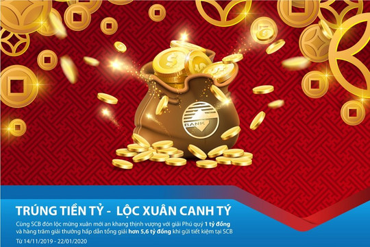 Trúng tiền tỷ - Lộc xuân Canh Tý với SCB 