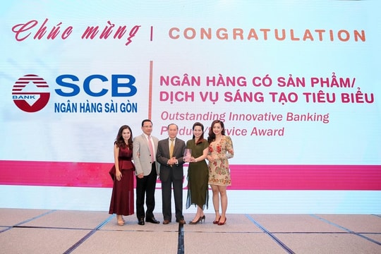 SCB nhận giải thưởng Ngân hàng có sản phẩm dịch vụ sáng tạo tiêu biểu 2019