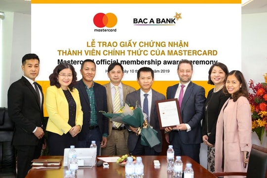 BAC A BANK trở thành thành viên của Mastercard 