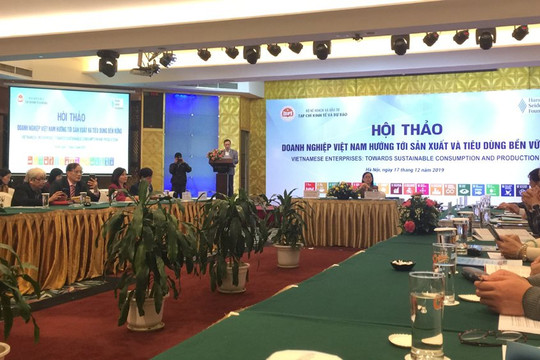 Nhận thức về sản xuất và tiêu dùng bền vững ở các doanh nghiệp đã có nhiều thay đổi