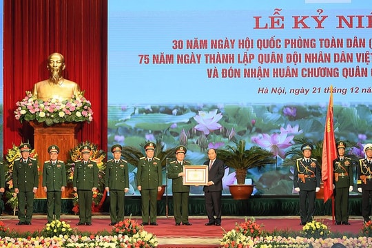 Kỷ niệm 30 năm ngày hội Quốc phòng toàn dân, 75 năm thành lập Quân đội Nhân dân Việt Nam