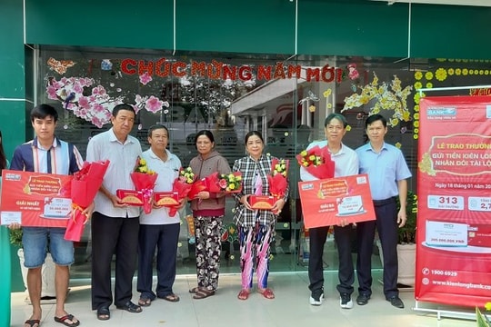 Kienlongbank đã trao 2,7 tỷ đồng cho khách hàng trúng thưởng