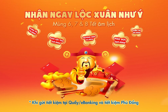 Đầu năm nhận lộc xuân như ý tại Sacombank