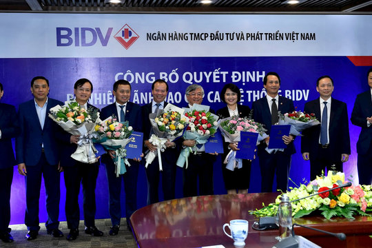 BIDV công bố quyết định nhân sự cấp cao