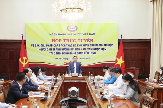 Xây dựng cơ chế chính sách phù hợp hơn nữa, ưu tiên tập trung vốn, đảm bảo không thiếu vốn hỗ trợ khách hàng bị ảnh hưởng do hạn hán, ngập mặn