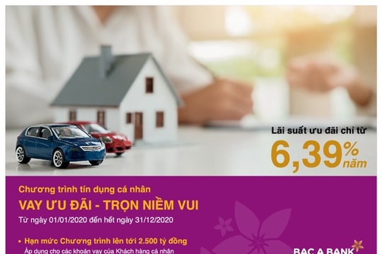 Vay ưu đãi từ BAC A BANK, hưởng trọn niềm vui cuộc sống