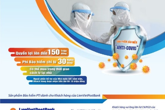 LienVietPostBank triển khai gói bảo hiểm ANTI – COVID