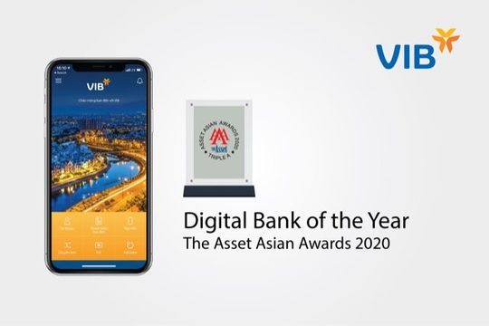VIB lần thứ tư liên tiếp nhận giải thưởng về Ngân hàng số từ The Asset