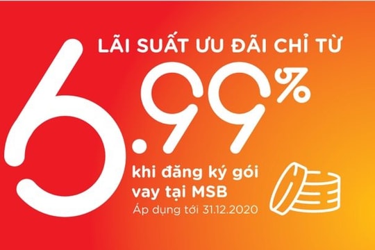 MSB triển khai gói tín dụng 7000 tỷ đồng
