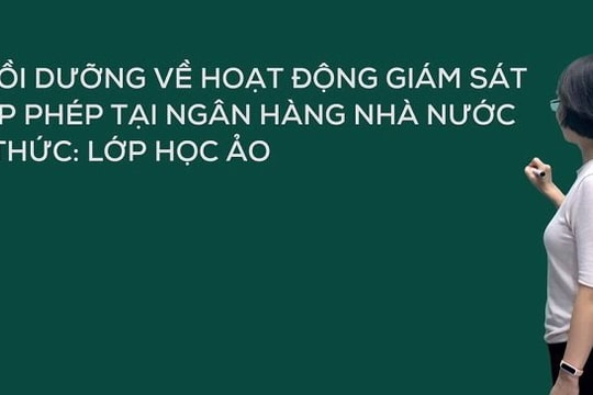 NHNN tổ chức khóa học “Hoạt động giám sát và cấp phép” theo hình thức lớp học ảo