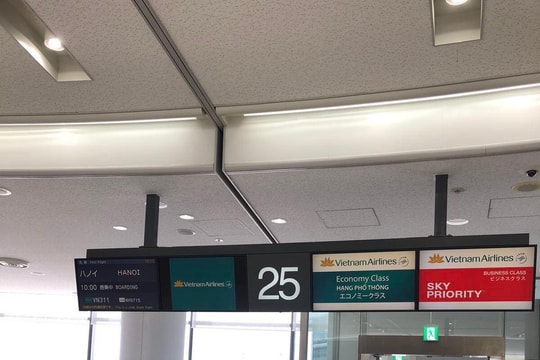 Gần 300 công dân Việt Nam ở Nhật Bản về nước trên chuyến bay Vietnam Airlines