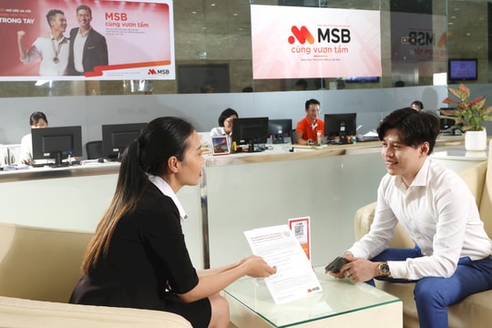 MSB giảm phí chuyển tiền quốc tế lên đến 100%