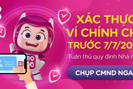 Ví MoMo nỗ lực hỗ trợ người dùng xác thực tài khoản đúng hạn