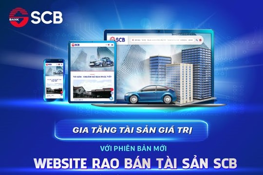 SCB ra mắt phiên bản mới Website rao bán tài sản 
