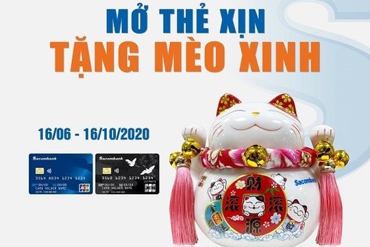 “Mở thẻ xịn – tặng mèo xinh” với Sacombank JCB