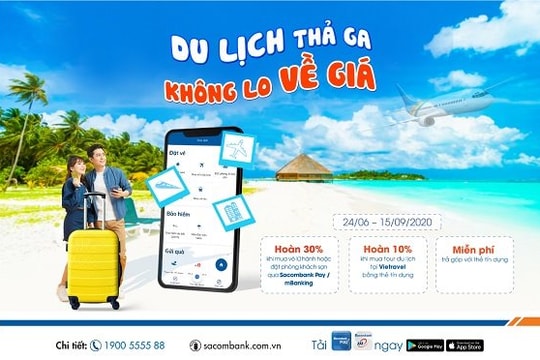 Sacombank triển khai chương trình khuyến mãi “Du lịch thả ga, không lo về giá”