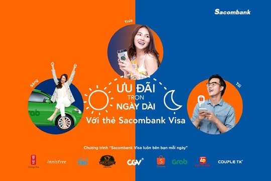 Sacombank triển khai ưu đãi “Sacombank Visa luôn cùng bạn mỗi ngày”