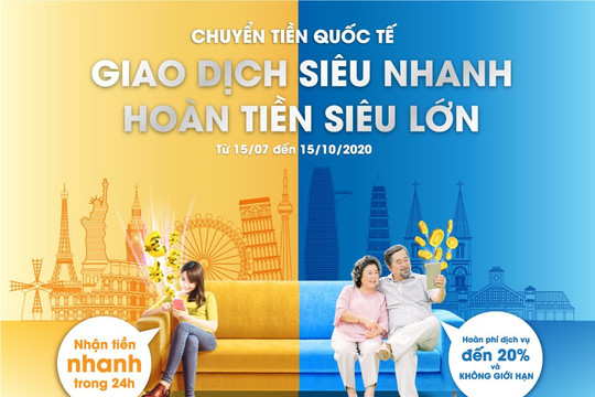 “Chuyển tiền siêu nhanh – Hoàn tiền siêu lớn” cùng SCB