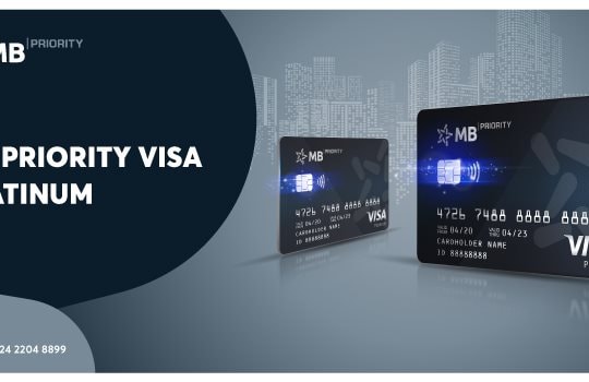 Ra mắt thẻ tín dụng quốc tế MB Priority Visa Platinum