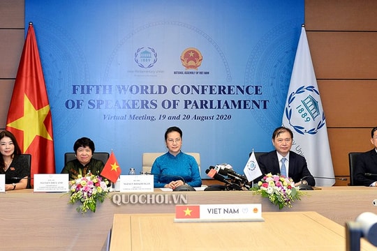 Chủ tịch Quốc hội dự Hội nghị Thượng đỉnh các Chủ tịch quốc hội thế giới