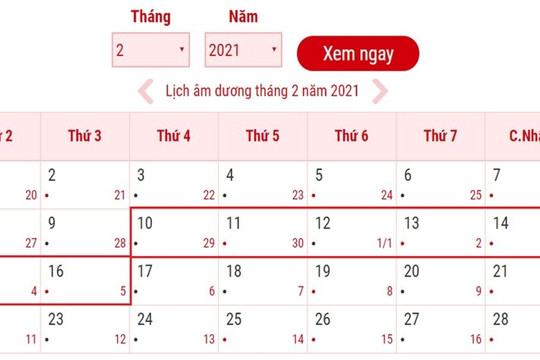 Đề xuất hai phương án nghỉ Tết Tân Sửu 2021 kéo dài 7 ngày