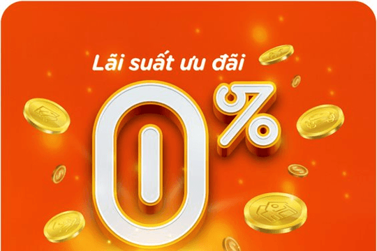 Vay tiêu dùng với lãi suất ưu đãi 0% từ MSB