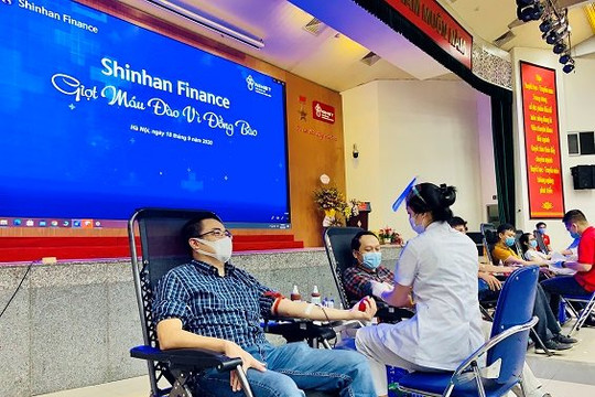 Shinhan Finance tham gia Ngày hội hiến máu nhân đạo
