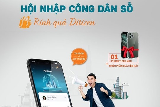 Trúng iPhone 11 Pro Max với chương trình “Hội nhập công dân số - Rinh quà Ditizen” của ABBANK