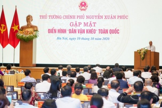 Thủ tướng gặp mặt các điển hình dân vận khéo