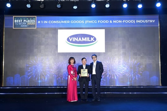 Vinamilk lần thứ 3 liên tiếp được bình chọn là nơi làm việc tốt nhất Việt Nam