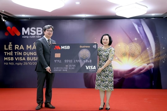 MSB ra mắt thẻ tín dụng doanh nghiệp với hạn mức đến 4 tỷ đồng