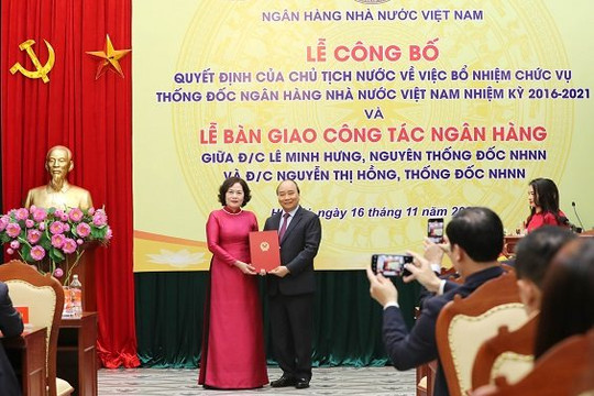 Thủ tướng Nguyễn Xuân Phúc giao 5 nhiệm vụ quan trọng cho tân Thống đốc Nguyễn Thị Hồng và ngành Ngân hàng