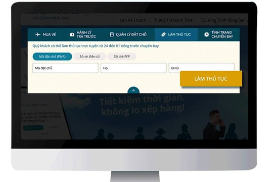 Vietnam Airlines triển khai dịch vụ làm thủ tục trực tuyến tại sân bay Cát Bi 