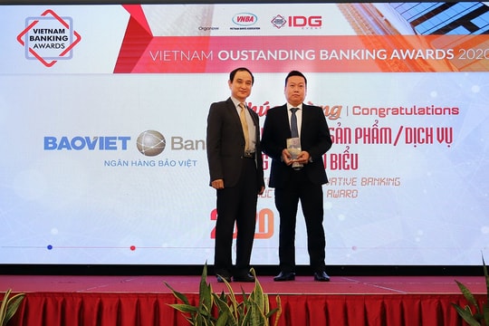 BAOVIET Bank lần thứ hai đạt giải ngân hàng có sản phẩm dịch vụ sáng tạo tiêu biểu