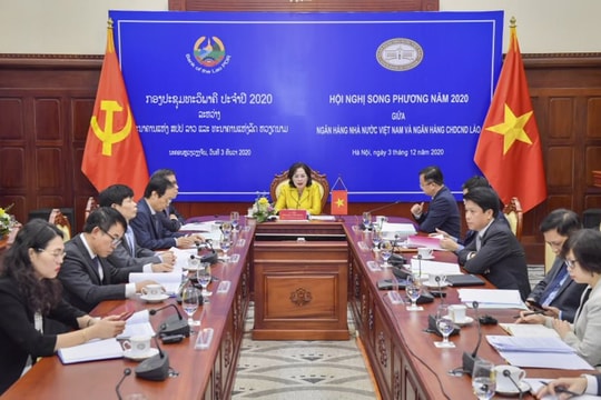 Hội nghị song phương giữa Ngân hàng Nhà nước Việt Nam và Ngân hàng CHDCND Lào