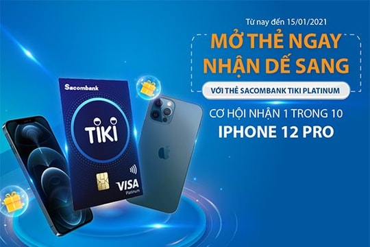 Nhiều ưu đãi cho chủ thẻ Sacombank Tiki Platinum