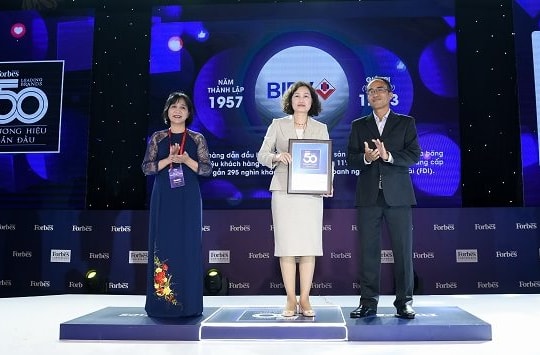 BIDV vào Top 50 thương hiệu dẫn đầu năm 2020