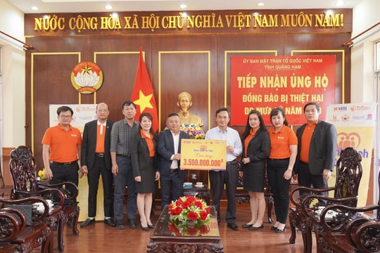 SHB góp phần hỗ trợ người dân miền Trung ổn định sau bão, lũ