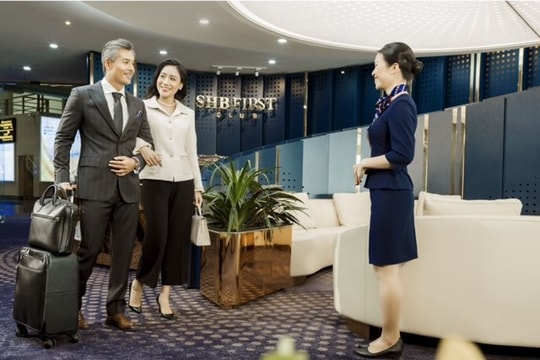 SHB ra mắt phòng chờ sân bay mạ vàng 24K đầu tiên