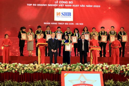 SHB lọt vào Top 50 doanh nghiệp xuất sắc nhất Việt Nam