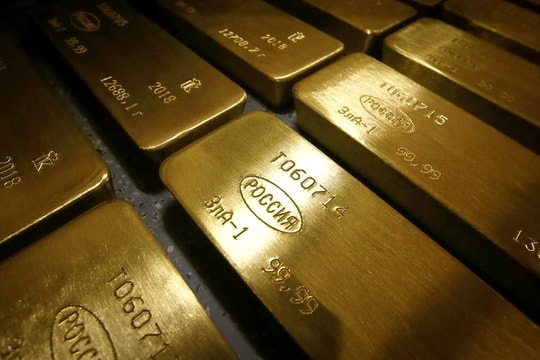 Lần đầu tiên dự trữ bằng vàng của Nga nhiều hơn USD