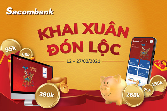 Đón lộc đầu năm với Sacombank 