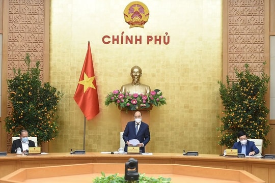 Chính phủ họp giao ban về tình hình Tết, phòng chống COVID-19