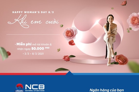 NCB tri ân khách hàng nữ nhân dịp 8/3