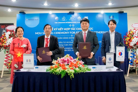 Shinhan ký thỏa thuận hợp tác chiến lược với Công ty cổ phần Đầu tư và Phát triển Giáo dục Khôi Nguyên