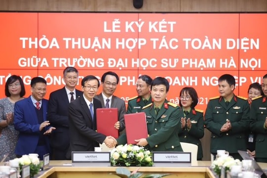 Đại học Sư phạm Hà Nội hợp tác chiến lược cùng Viettel ứng dụng các giải pháp chuyển đổi số
